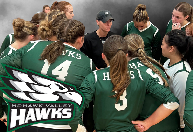 Hawks Battle in Five-Set Thriller at SUNY Broome